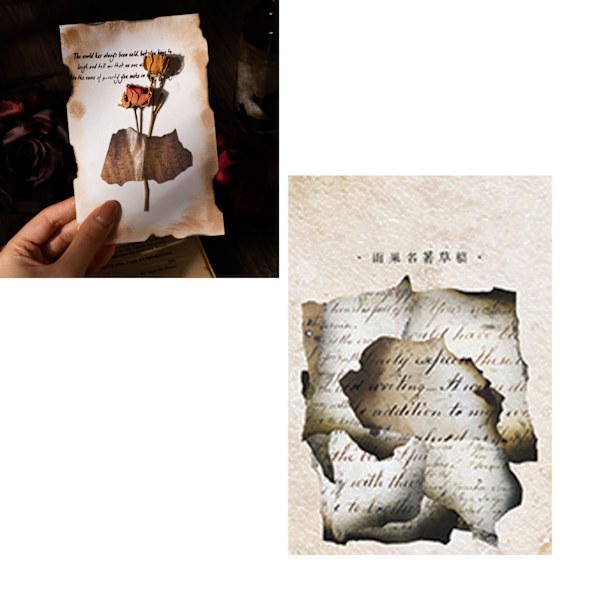 40 arkkia askartelupaperia, monipuolinen, kestävä, värinkestävä, tyylikäs vintage-koristepaperi DIY-muistikirjoihin, käsitileihin, tyyppi 3