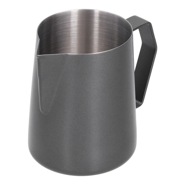 Spisskannet kaffemugge i rustfritt stål med TPFE, 304, svart, 350 ml