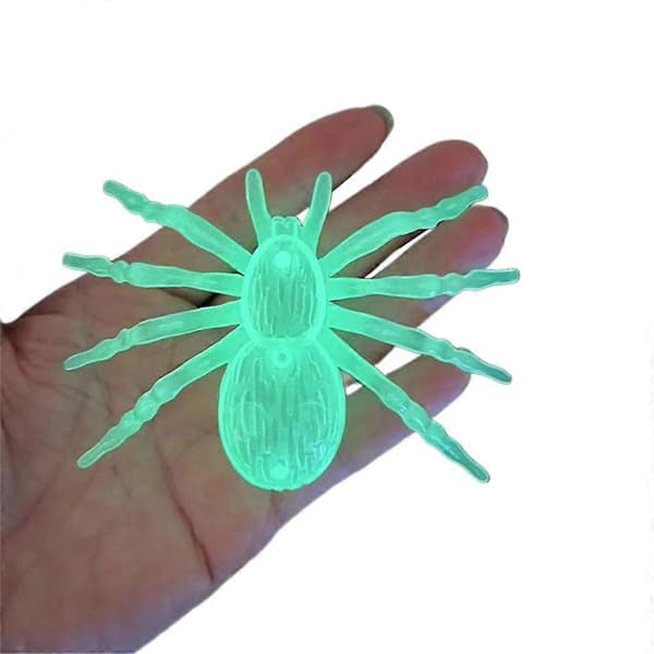 6-pack Halloween Spiders Decorations Luminous Spiders Party Ornaments