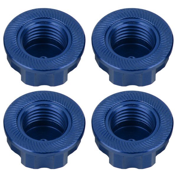 4st Aluminiumlegering Hjulnav Dammskydd Passar Traxxas Xmaxx 1/10 RC Bil (Blå)