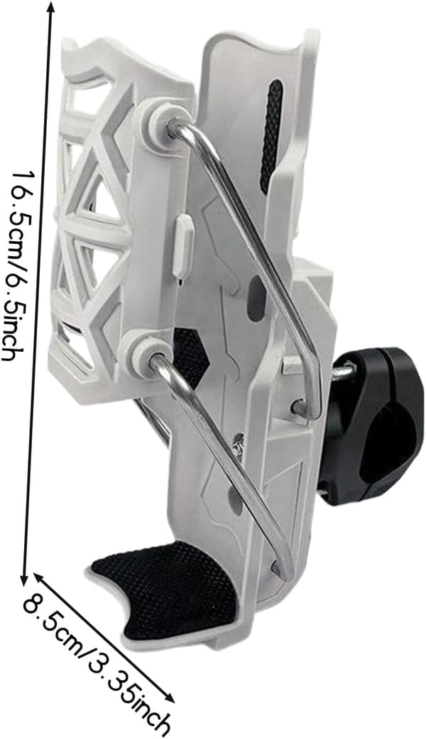 Rotating, Adjustable Cup Holder for E-bike Handlebars - Obsidian Black