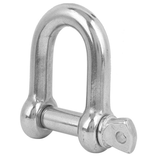 D-Shape Shackle D-ring Shackle i rostfritt stål för utomhuskedjor Wirerope Lifting M18