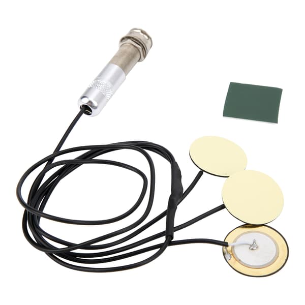 Guitar Pickup Undgå Fræsning Selvklæbende Piezo Transducer til Akustisk Ukulele (Sort)