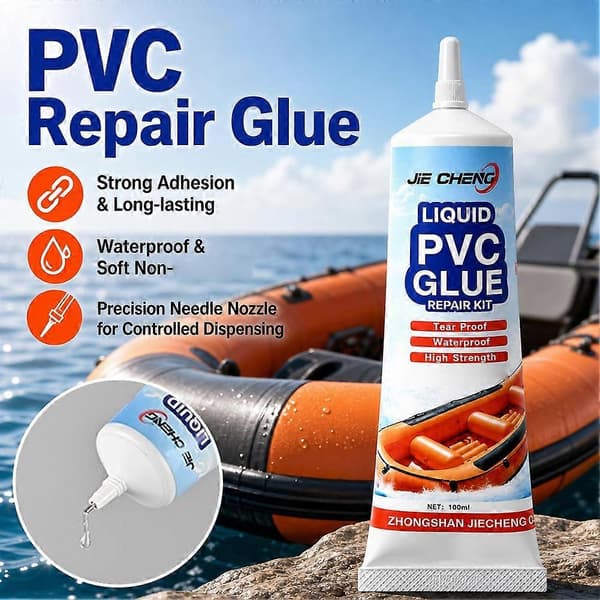PVC-lim med klar tør finish, kompakt reparationssæt til punkterede baderinge 50ml 50ml 1pcs