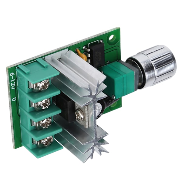 6V-12V 6A PWM DC Motorvarvtalsregulator Högeffekts Steglös Variabel Hastighetsbrytare