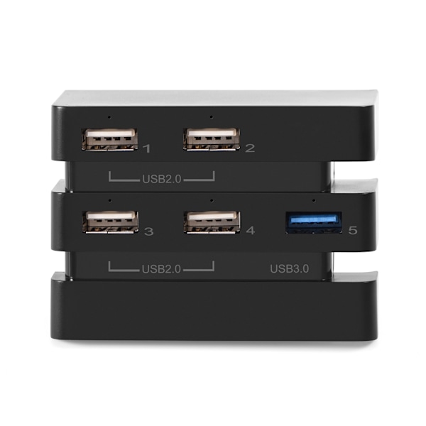 Højhastigheds 5-Port USB Hub 2.0 & 3.0 Udvidelseshub Controller Adapter til PS4 Pro Spillekonsol