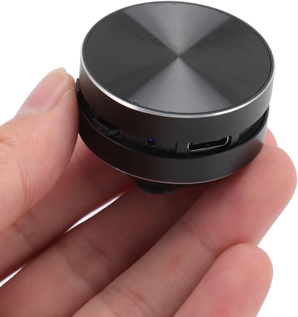 Mini Bone Conduction Speaker, Portable Stereo Bass, Small Bluetooth Speaker with Suction Cup, Suitable for Home and Office