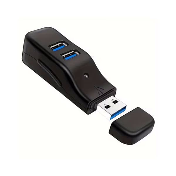 USB 3.0-hub, USB-hubadapter, 4 porter for USB 3.0, mini USB A-portutvider