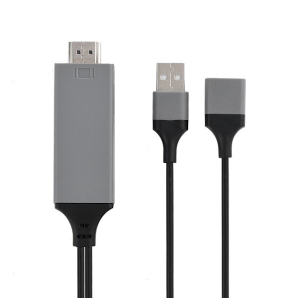 3 Farver Telefon til HDMI Kabel til IOS Interface Digital AV Adapter 1080P Plug Play til IOS Android Sort