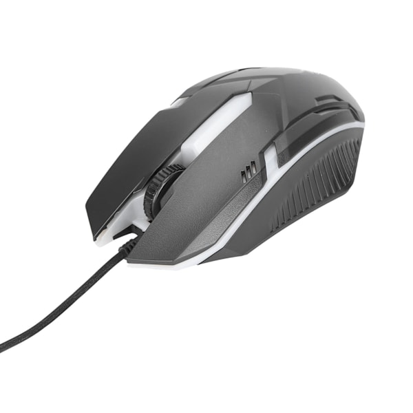 USB Mus M3 Bakgrunnsbelysning Modus Kablet Mus Ergonomisk Design Datamus for Macbook Laptop PC Svart
