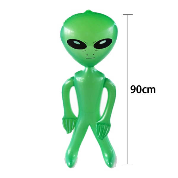 Jumbo Uppblåsbar Alien 3-pack - Alien Inflate Toy för barn - Green