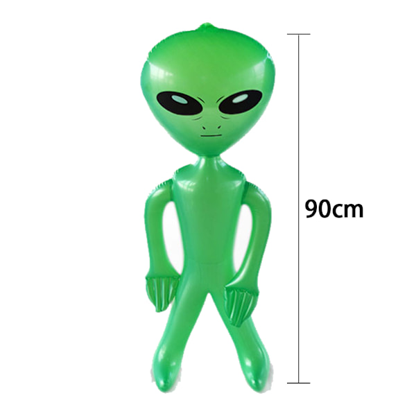 Jumbo Uppblåsbar Alien 3-pack - Alien Inflate Toy för barn - Green