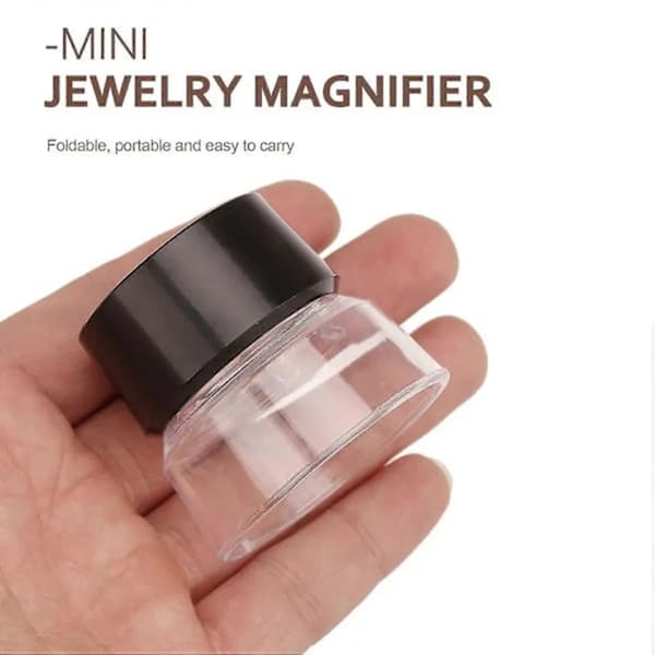 10x Multifunktionel Cylindrisk Forstørrelsesglas til Smykker