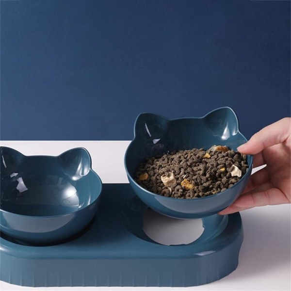 Food Bowl and Dispenser for Cat - Automatic blue