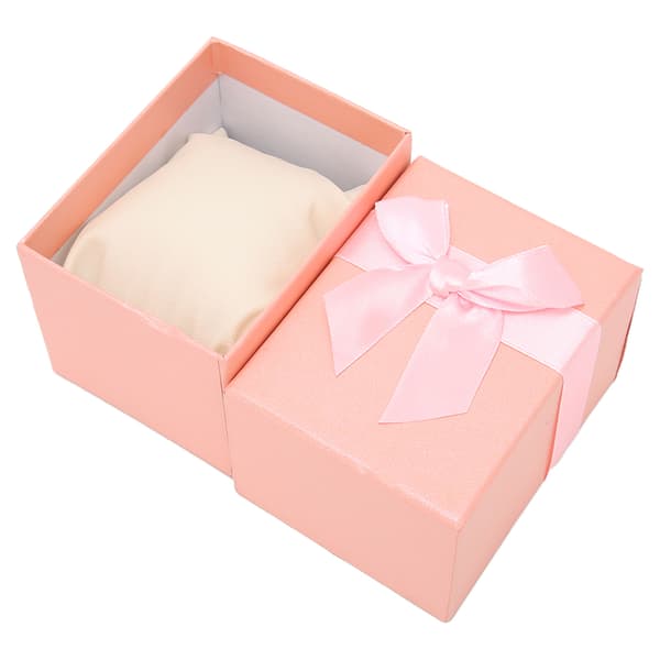 Klockförvaringslåda Rosett Klockfodral Klockpresentförpackning för Jul Jubileum Födelsedag Rosa