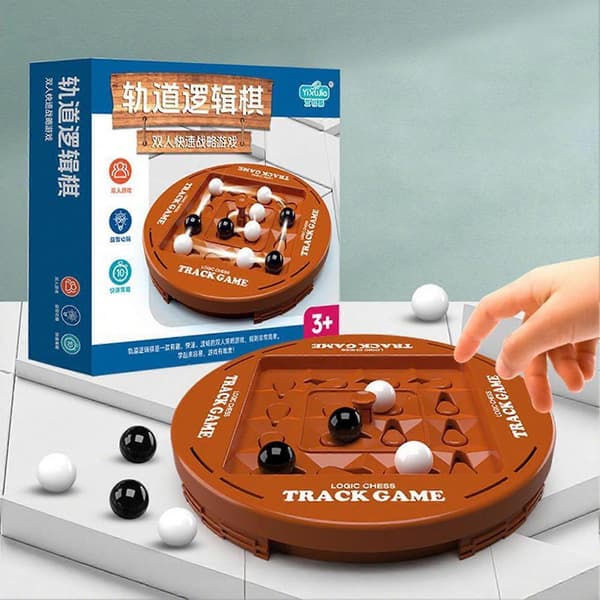 Track Game Logic Chess, 2 Player Strategy Game, Fun Educational Game for Kids and Adults, Quick Thinking Brain Teaser