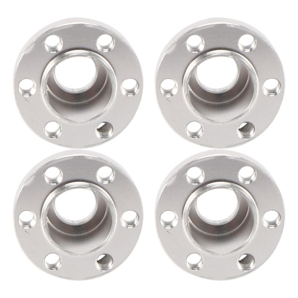 4 stk. 1.9-tommers Sølv Hjul Hex Hub i Aluminiumlegering Passer for SCX10 1/10 RC Bilmodell 20mm