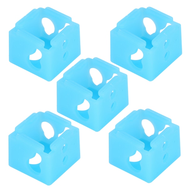 5st 3D-skrivardelar XCR NV6 Uppvärmd Block Silikonsocka Extruder Värmeblock Skyddskåpa
