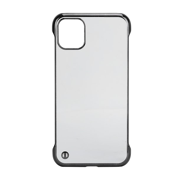 Elektropletteret Hård PC Telefon Cover til Iphone 11 Halv Kant Transparent Mobiltelefon Cover
