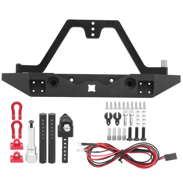 Bakre stötfångare i metall med ljustillbehör Passar för Traxxas TRX‑4 1/10 RC-modell