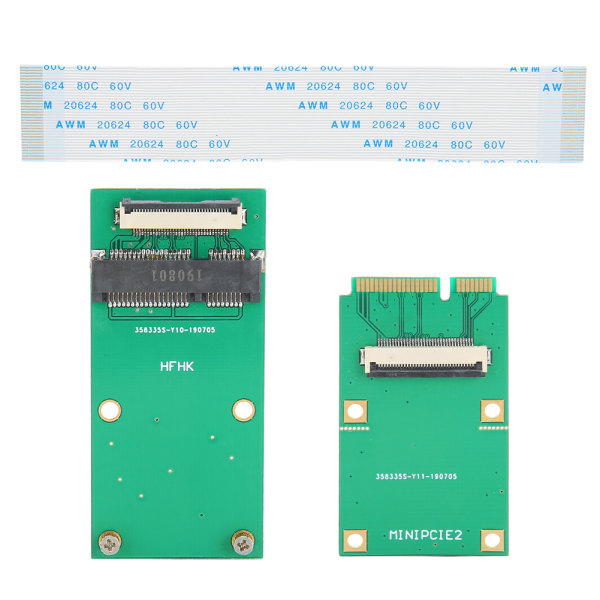 Mini PCIE WIFI trådløst kort grønt ABS mSATA SSD SATA MINI PCIE SSD forlængerkabel