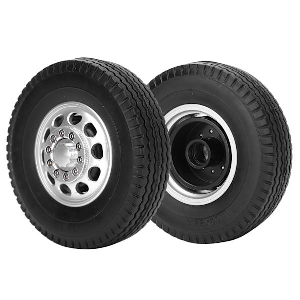 2 kpl Alumiiniseos 10 reikää Navan kanssa Renkaiden Iho Etupyörä Tamiya Kuorma-autolle 1/14 RC Osa