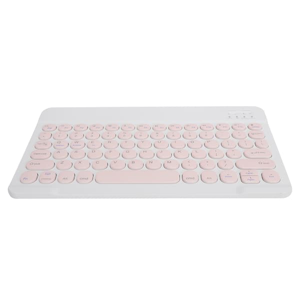 Trådløst Bluetooth Tastatur Tablet Smartphone Computertilbehør Rund Hætte 10inPink