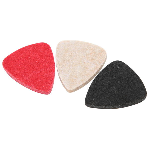3st Ukulele Plektrum Filt Universal Gitarr Performance Delar Musikinstrument Tillbehör Blandad Färg