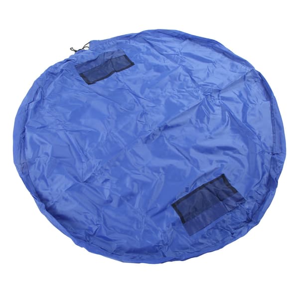 Dragsko Lekmatta Polyester Utomhus inomhus Vattentät leksaksförvaringsväska för barn Diameter 140 cm Blå