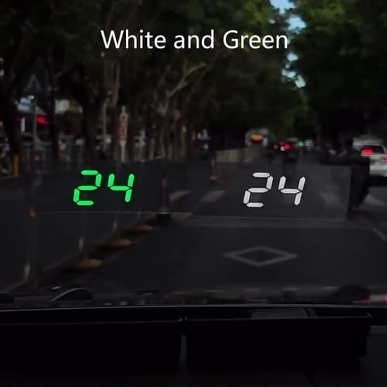 Digitalt speedometer HUD – GPS-hastighedsdisplay – Strålingsbeskyttelse – Bilafbryder – Plug-and-play – Velegnet til alle køretøjer