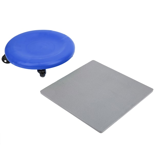 Magemuskeltrener 4 Hjul Plate Slide Disc Treningsutstyr Hjemme Universal Hjulblå