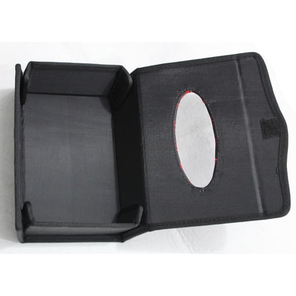 Hjemmekontor Bildekorasjon Foldbar Papirholder Vevboks PU-etui (Hvit)