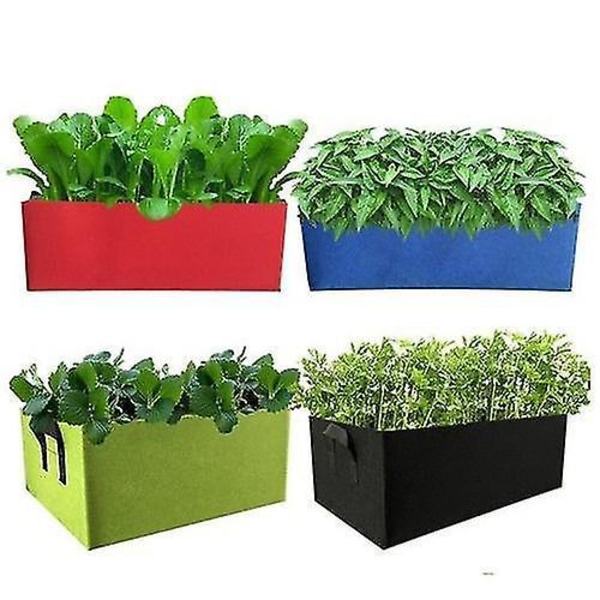 Brun upphöjd planteringsbäddbehållare för grönsaks- och blomsterträdgårdsskötsel - 60x30x20cm