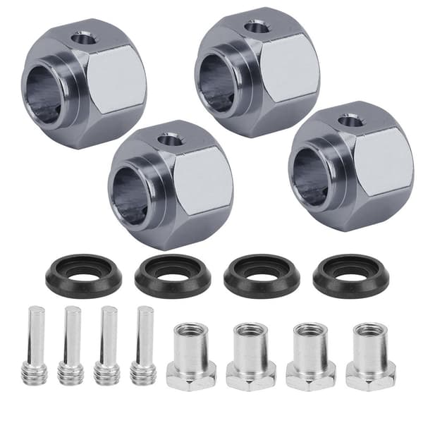 Hex navudvidelsesforbinder 8 mm tilbehør til Traxxas/TRX4/TRX6 1/10 RC modelbil Titaniumfarve