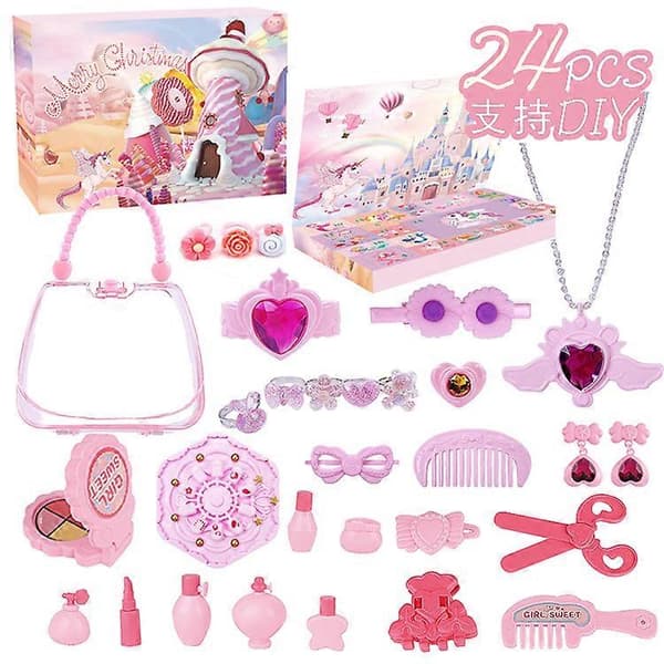 Pige tilbehør Julekalender blind box Valentinsdag klemme musik sæt børns julegave Decompression doll 24pcs