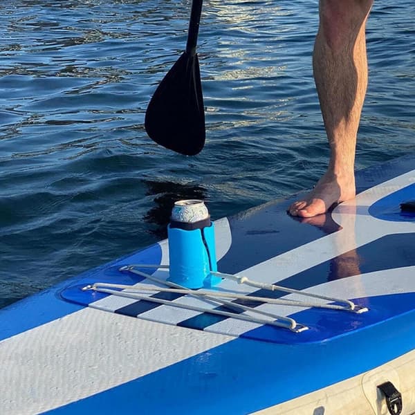 2 st Surfbräda Vattenflaskhållare, Silikonmaterial Fixeringsram, Kajak Dryckeshållare (Blå)