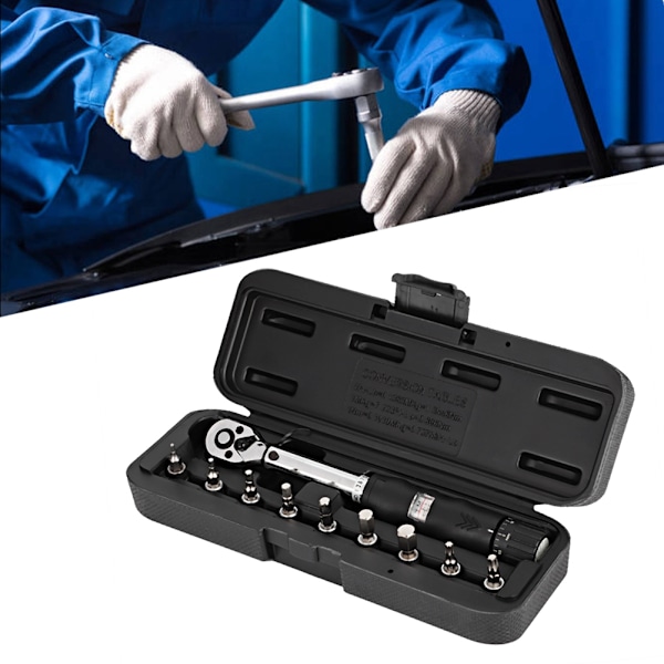 1/4 Torsion Square Wrench Ratchet Ikkuna-tyyppinen 2-14NM polkupyörän hihalle