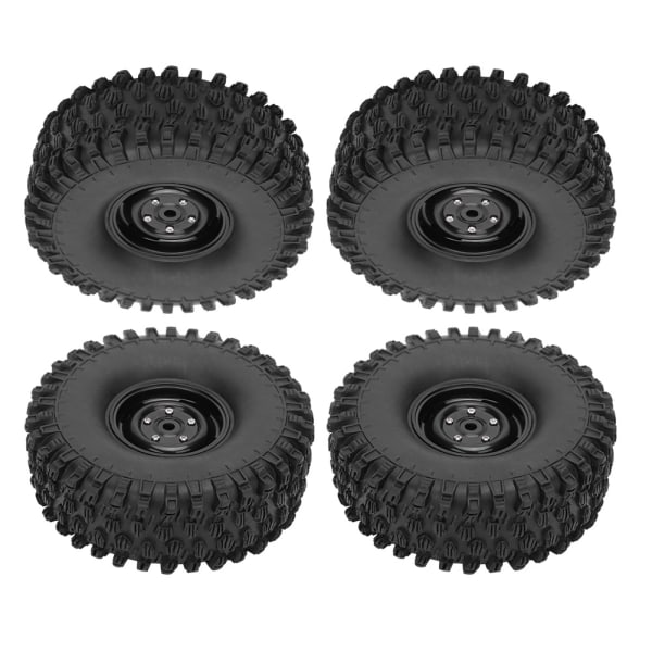 4st 1.9 Tum Hjul Fälg Gummidäck RC Tillbehör Passar Axial 1/10 RC Crawler 120mm