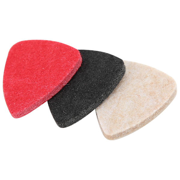 3st Ukulele Plektrum Filt Universal Gitarr Performance Delar Musikinstrument Tillbehör Blandad Färg