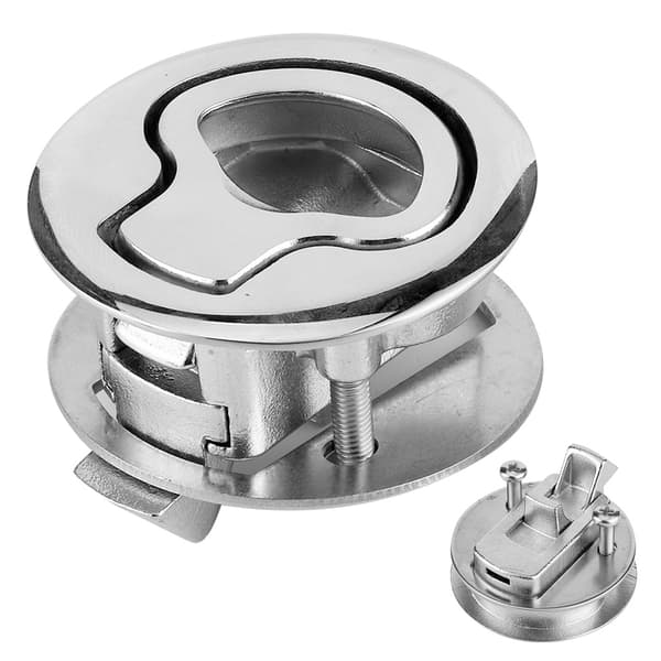 【NX】Stainless Steel 316 Marine Pull Latch Keyless Flush Boat Latch Slam Lift Handle Deck Hatch Hardware