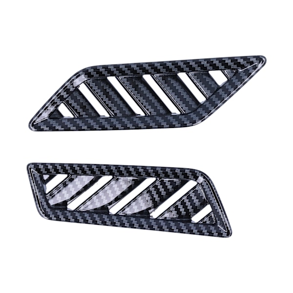 2 stk Dashbord Øvre Luftventil Trim Ramme Venstre Høyre Karbonfiber Stil Passer for MK8 2020‑2021