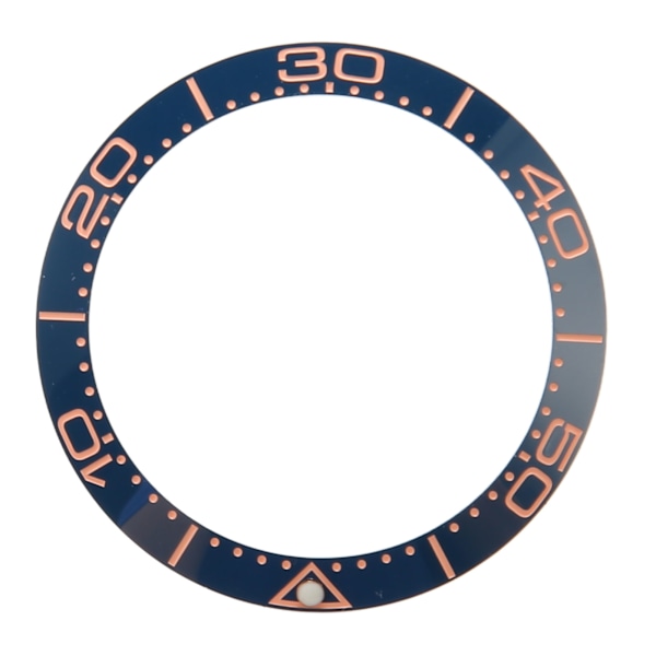 Professionell Klocka Bezel Insert 38mm Keramisk Klocka Bezel Ring Reparationsersättningstillbehör för Urmakare Blå Bas Roséguld Siffra