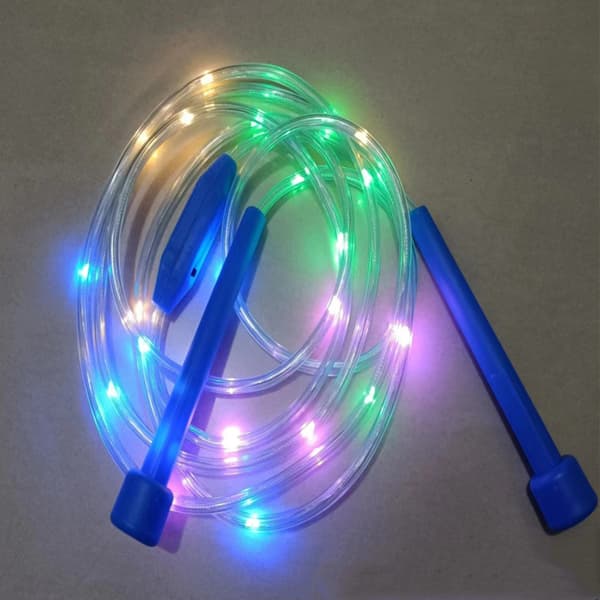 Luminous LED Jump Rope - Pink/Orange/Blue/Green - 4-pack