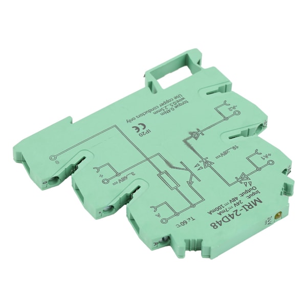 MRI-24D48 DC Fotoelektrisk Kopplare Isolerande PLC Relämodul Ingång 24VDC Utgång 3-48VDC