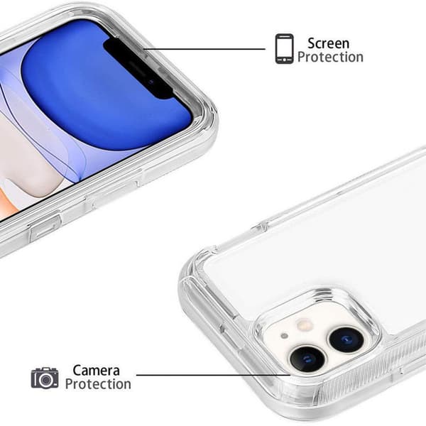 Støtsikkert Vanntett Støvtett Fleksibelt Transparent Mobilskall til iPhone 13