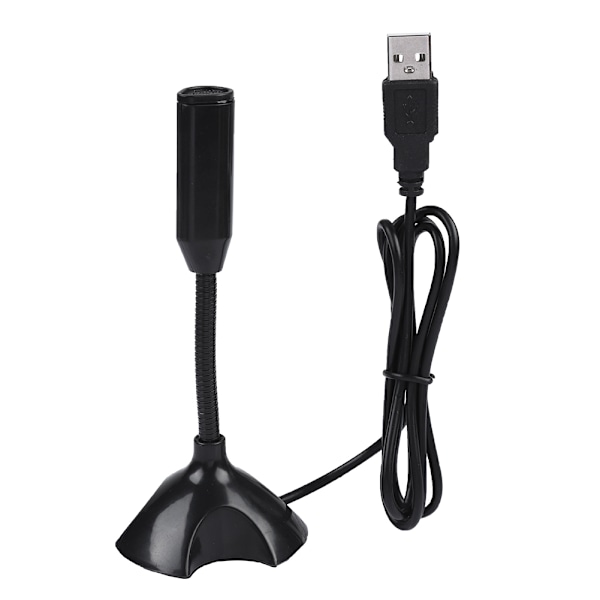 Mini Kondensator USB 2.0 Mikrofon Fleksibelt Skrivebordsstativ Mikrofon for PC Laptop