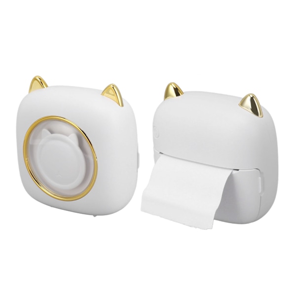 Mini Termisk Skriver Trådløs Bluetooth Lommeskriver Rask Utskrift for Notater Etiketter