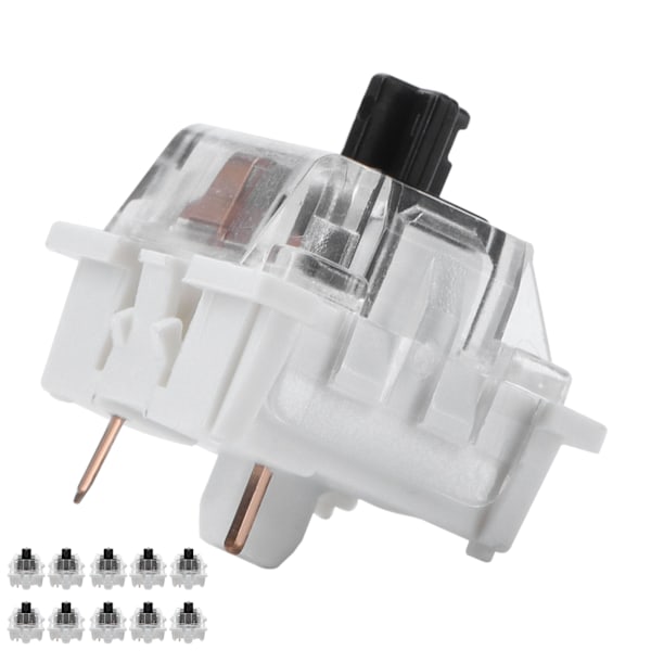 10 stk. Mekanisk Tastatur Switch Plade Monteret Sort Switch Udskiftning til Gateron Cherry MX