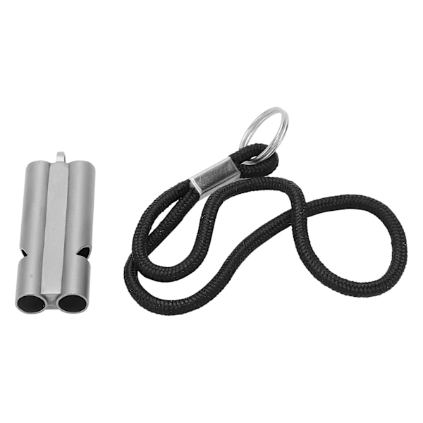 Ren Titanium Fløjte med Lanyard Udendørs Overlevelsesfløjte Høj Decibel Fløjte Nødfløjte