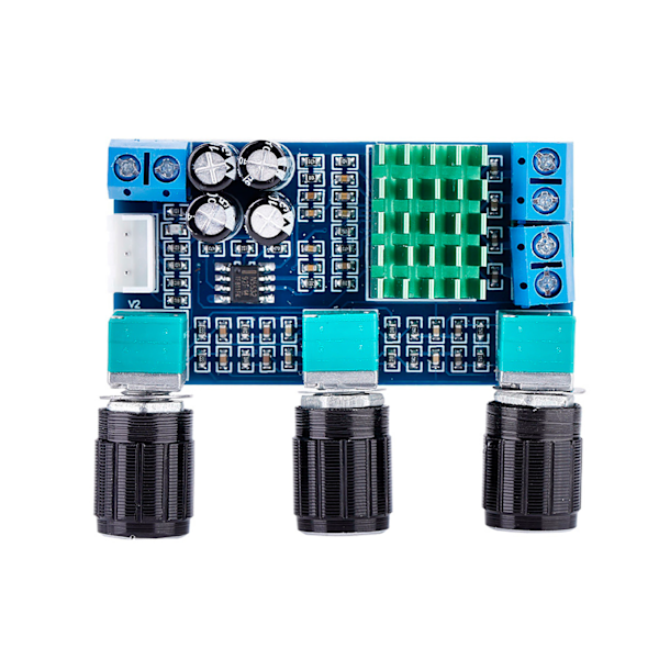 TPA3116D2 DC 12V-24V 80W * 2 Digital Ljudförstärkarkort Diskant Volym Bas Ljudförstärkarmodul